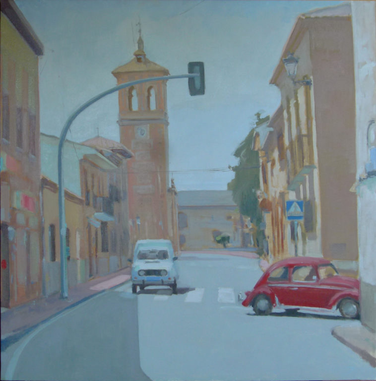 pintura rapida ,Moreno Moya, 2º premio Cobisa oleo/Lienzo 95x95 cm